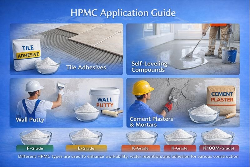 Different HPMC types for various construction applications HPMC application guide