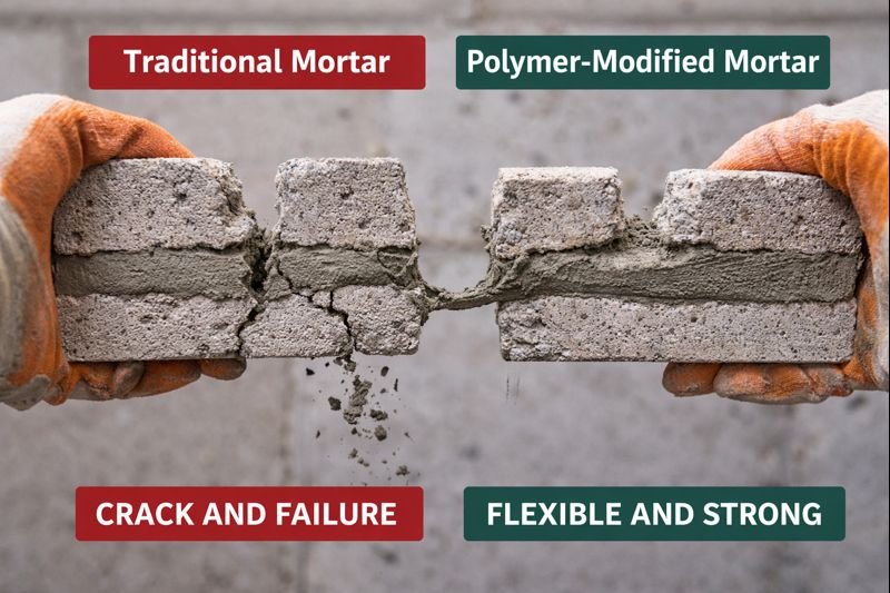 polymer mortar advantages demonstration