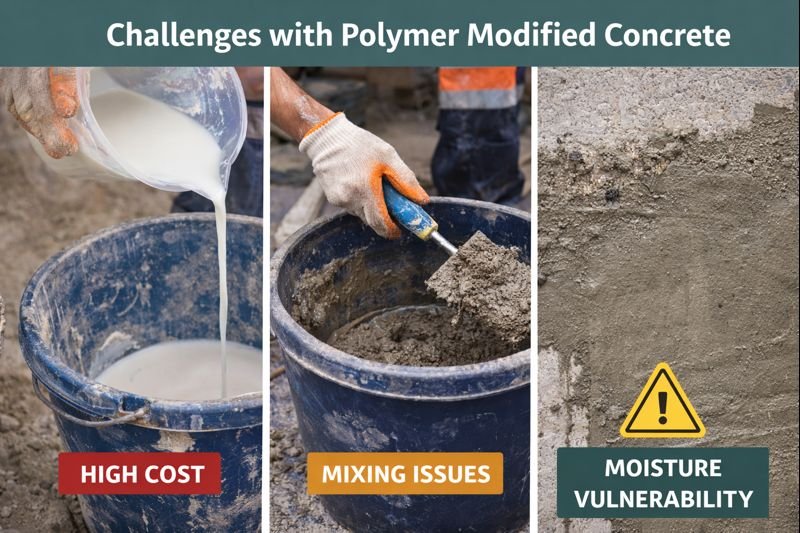 challenges with polymer modified concrete