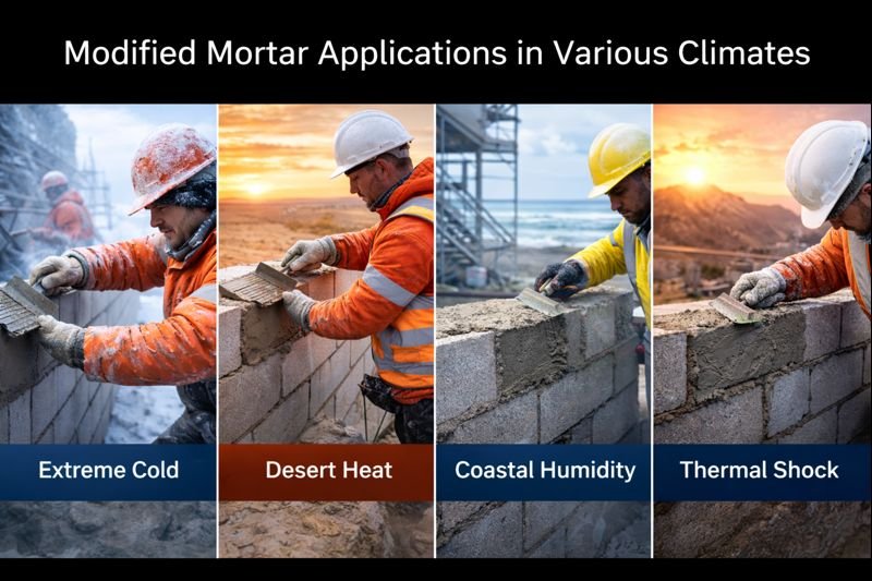 Modified mortar applications across different environments modified mortar applications in various climates