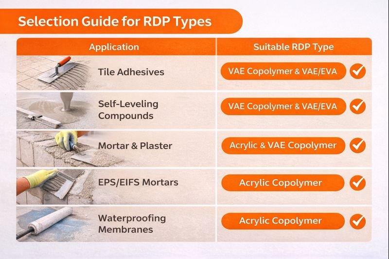 Choosing the right RDP for different applications Selection guide for RDP types