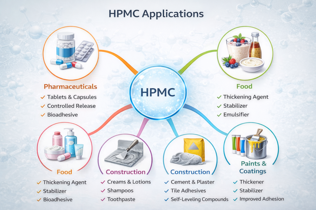 HPMC applications diagram