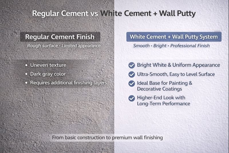 Regular Cement and White Cement