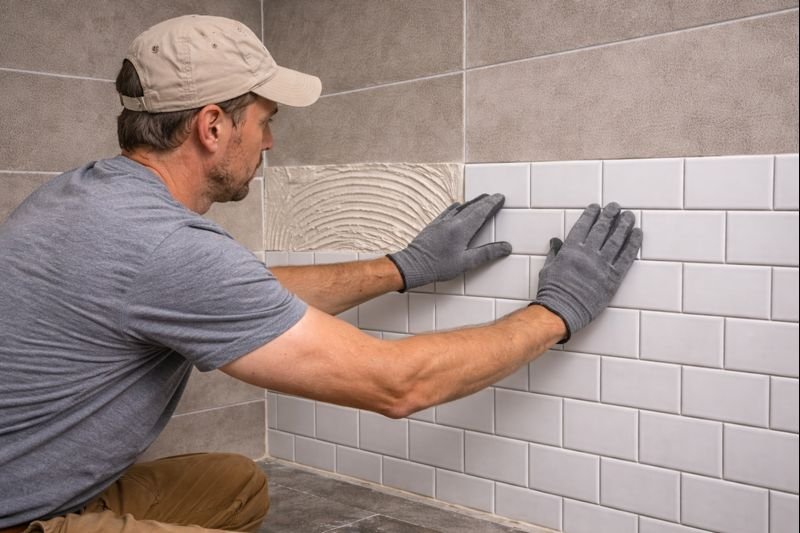 Type 1 Tile Adhesive in a Shower