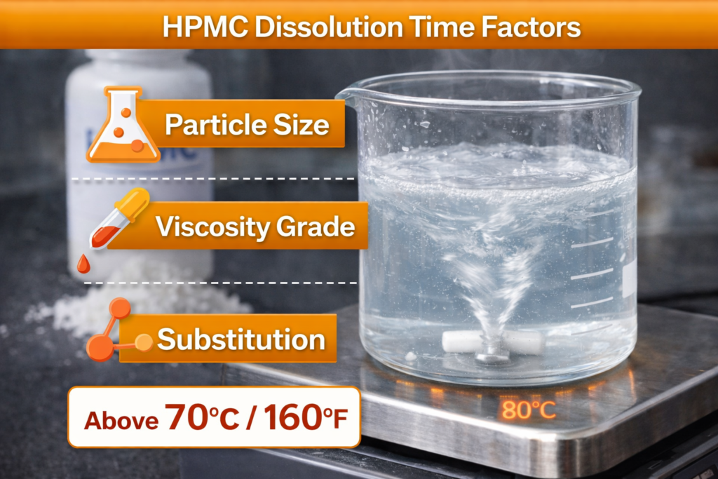 Factors affecting HPMC dissolution time HPMC dissolution time factors