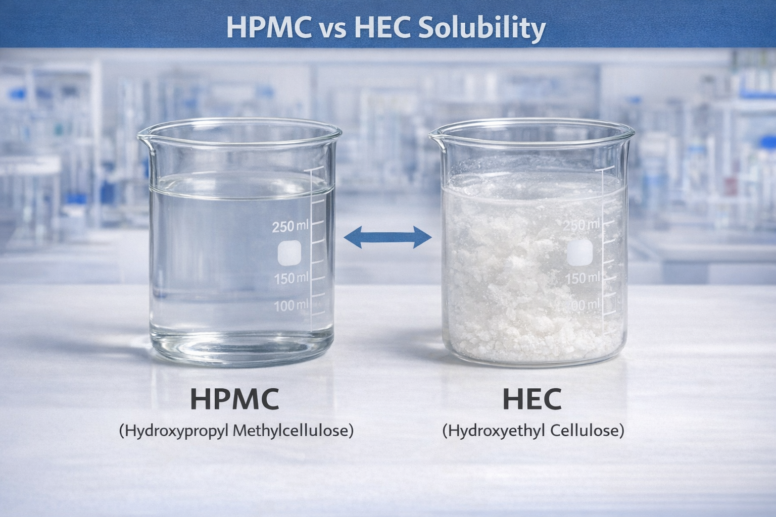 HPMC and HEC Solubility