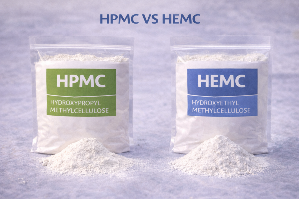 HPMC vs HEMC cellulose ethers Comparison of HPMC and HEMC powders