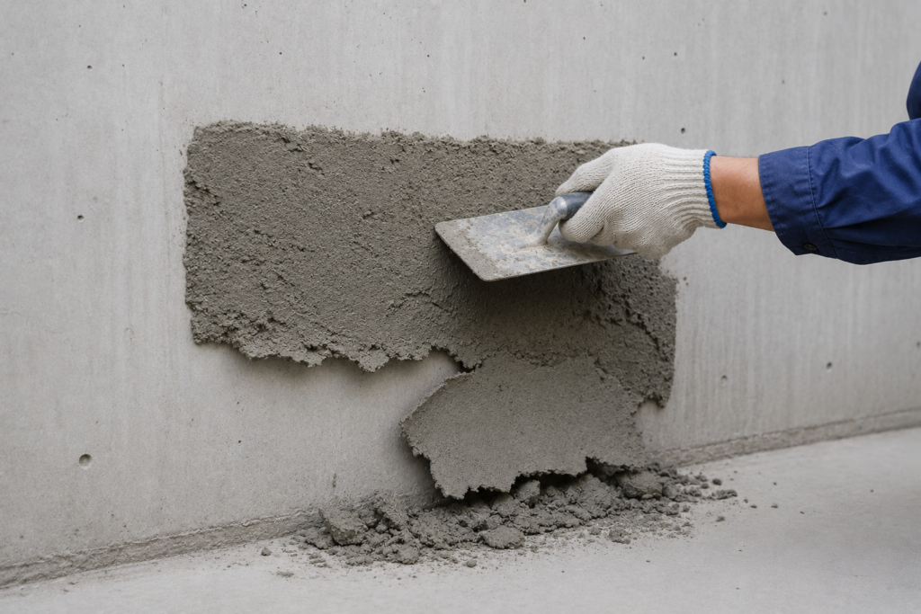 Mortar failing to adhere to smooth surface Mortar application on smooth surface