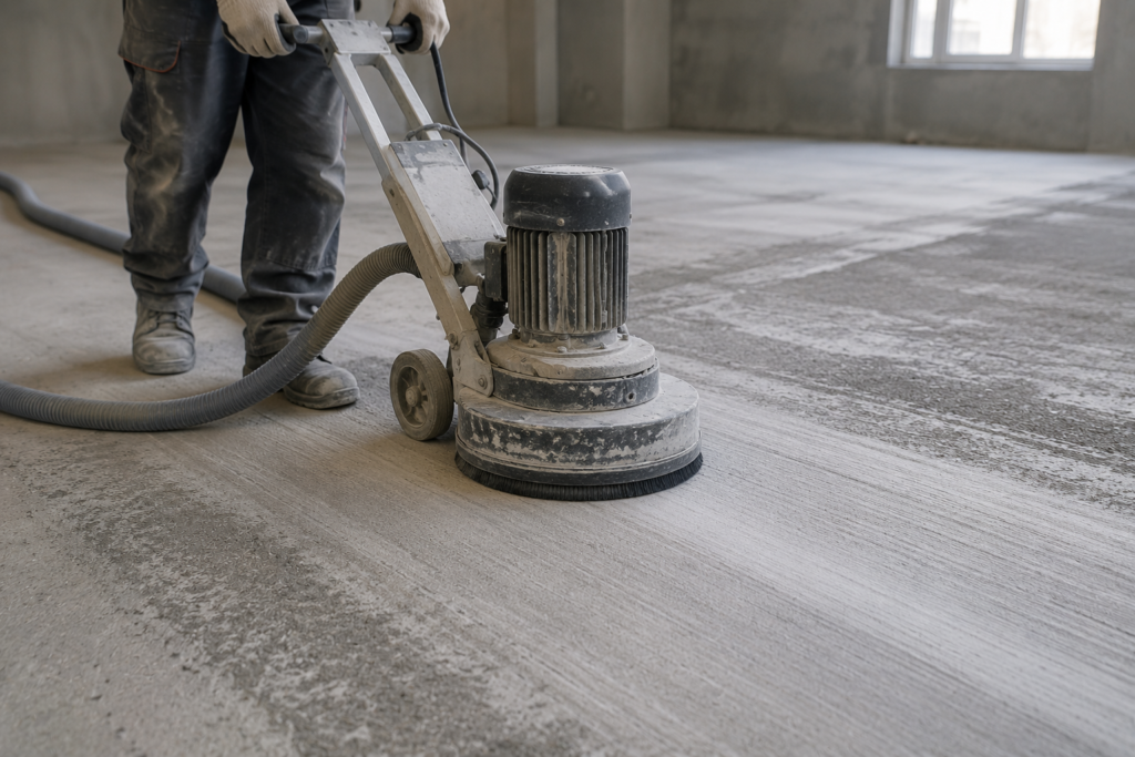 Concrete surface grinding preparation Concrete surface grinding preparation