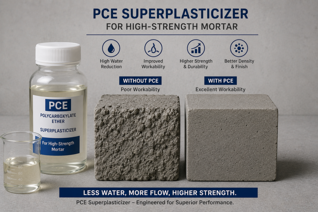 title PCE superplasticizer for high-strength mortar