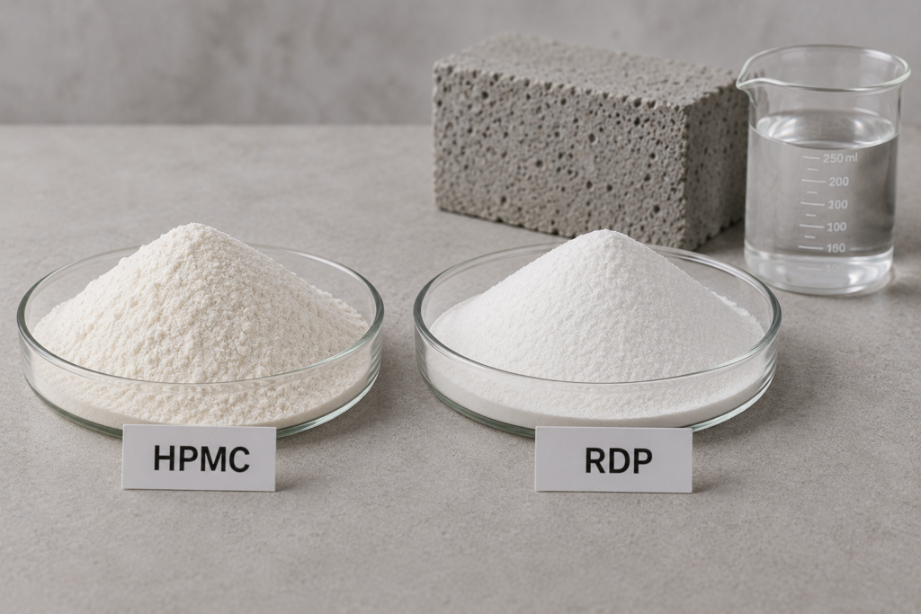 HPMC and Redispersible Polymer Powder Play in Mortar