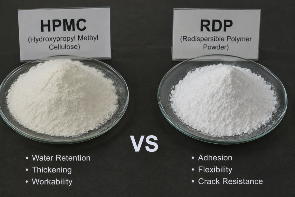 HPMC vs RDP polymer powder comparison HPMC vs RDP polymer powder comparison